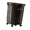 thumbnail image 3 of Contenedor de Basura con Ruedas Cubo de Residuos Grande Papelera Móvil Espaciosa Bote de Basura Práctico de Material PP Adecuado para Cocina Oficina B Negro, 3 of 8