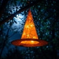 thumbnail image 6 of Light String,Battery Operated Witch Hat LED Garland With Spider Web Cutout Design,Shelf Table Accent Used For Teen Halloween Indoor Classroom Scene Arrangement(Orange), 6 of 7