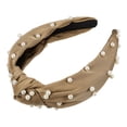 thumbnail image 1 of Diadema de Perlas Anudadas Unique Bargains Casual Caqui 17x12x3.5cm, 1 of 7