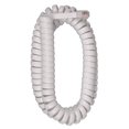 thumbnail image 1 of 3.7 m / 12' Coil Handset Phone Line Cord - with Connections, White, 1 of 1