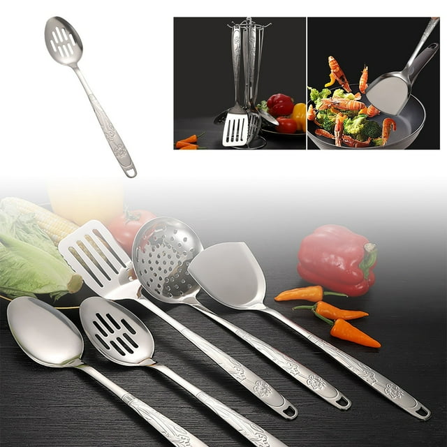 Household Non Stainless Steel Kitchenware Piece Set for Cooking Utensils including Rice and Soup Spoon Thickened and Lengthened Frying Spatula