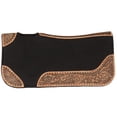 thumbnail image 3 of Tough 1 Saddle Pad Contoured Leather Accents 30" x 30" Black 31-2550, 3 of 3