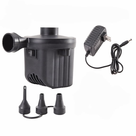 Beloadence Electric Air Pump, Portable Air Pump with 3 Nozzles, Inflator/Deflator Pumps for Outdoor Camping, Swimming Ring