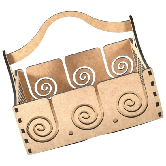 BQBQERT Wood Yarn Holders Yarn Dispenser with Holes, Yarn Organiser Wools Yarn Storage Container for Crocheting Knitting Project