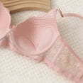thumbnail image 6 of Hilenly Women's Underwire Bra Unlined Push Up Bras Balconette Lace Bra Everyday Bras Lingerie, 6 of 9