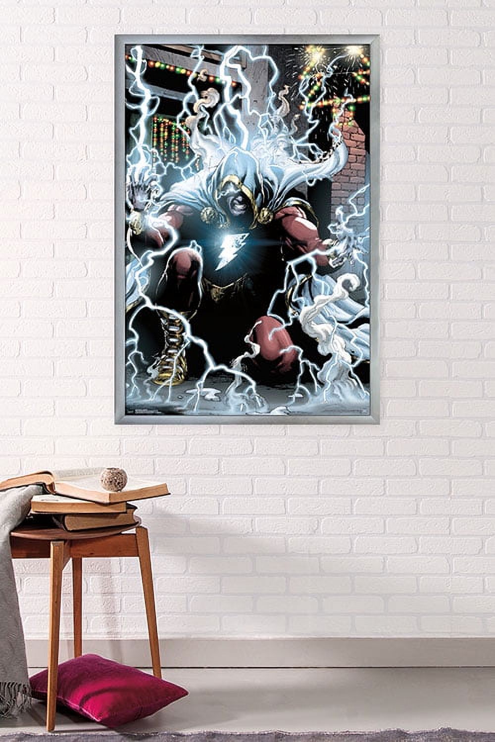 DC Comics Movie - Shazam - Lightning Wall Poster, 22.375" x 34", Framed
