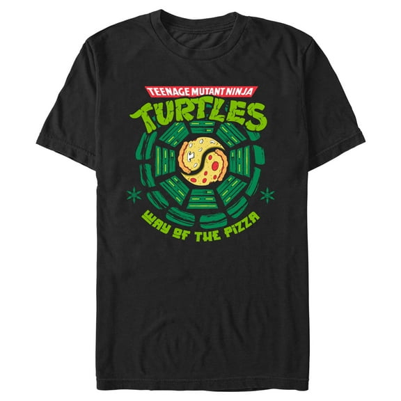 Men's Teenage Mutant Ninja Turtles Way of the Pizza Shell  Graphic Tee Black 3X Large