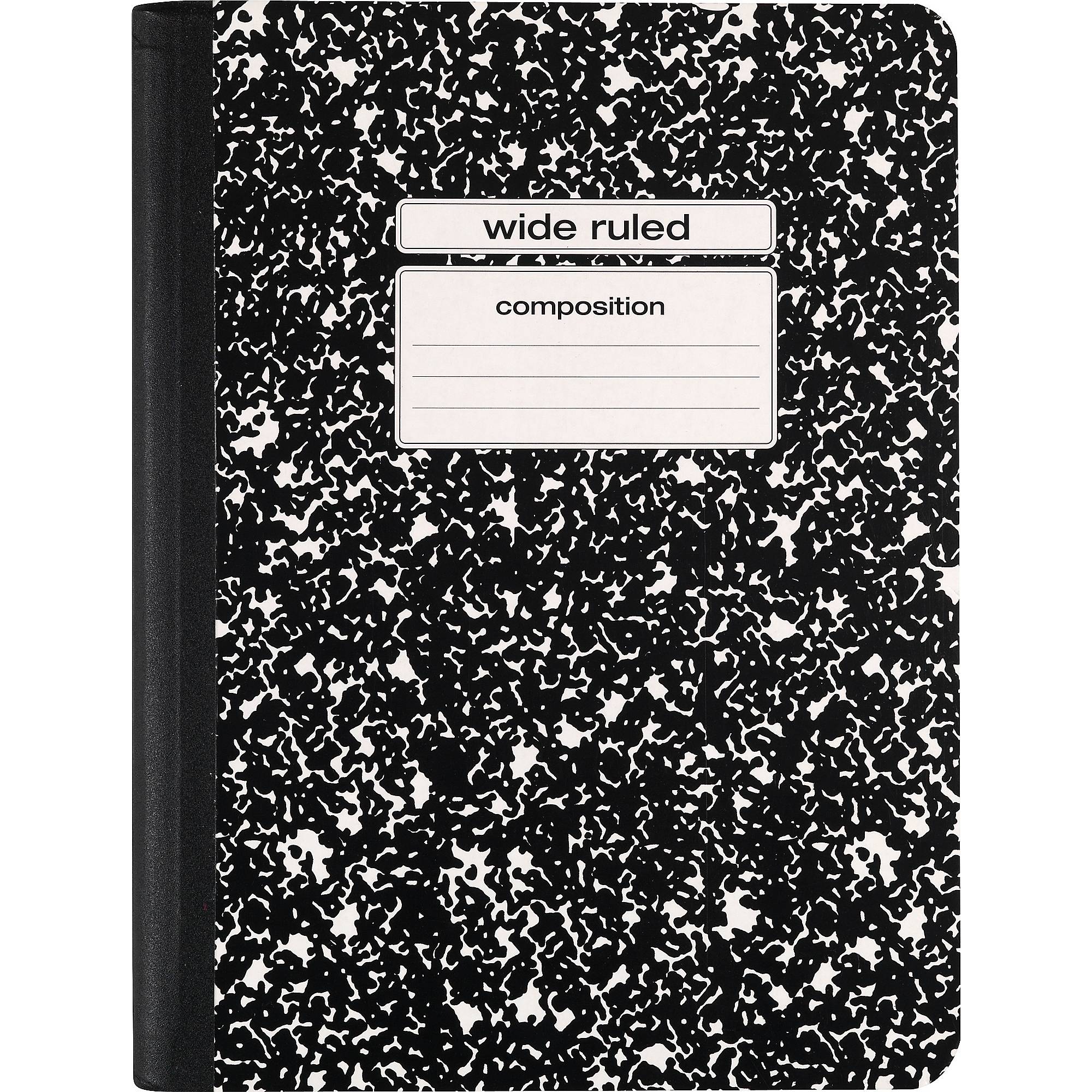Staples Composition Notebook Wide Ruled Black 9 3 4 X 7 1 2 48 Staples Composition Notebook Wide Ruled Black 9 3 4 X 7 1 2 48