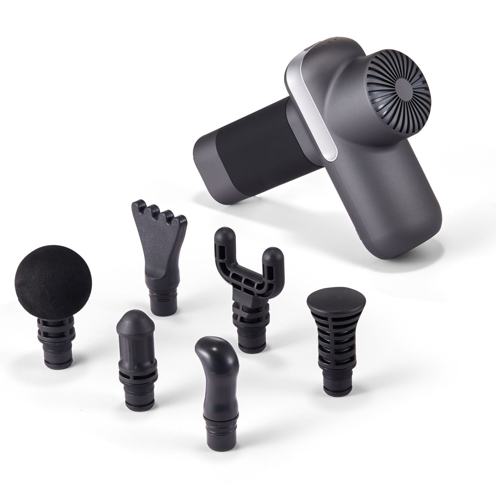 Deep Tissue Massage Gun, Brushless Motor with 5 Speeds 2034-2984 RPM, 6 Massage Heads, 2500mAh Battery, USB-C Charging, 18kg Thrust for Post-Workout Recovery