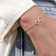 thumbnail image 3 of Leander Opal Bracelet 928 Sterling Silver Synthetic Opal Bracelet Opal Butterfly, Evil Eye, Infinity Bracelet Women's Adjustable Sisters Friendship Bracelet Christmas Jewelry, 3 of 6