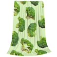 thumbnail image 2 of Balery Broccoli 3 Manta de Felpa Suave y Acogedora – Cobija de Franela Aterciopelada para Cama, Lavable y Cálida para Sofá, Mascotas, Transpirable-60"x50", 2 of 7