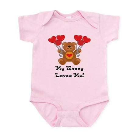 

CafePress - My Nanny Loves Me! Infant Bodysuit - Baby Light Bodysuit Size Newborn - 24 Months