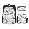 thumbnail image 1 of Balery Dachshund Dog Puppy Mochila Escolar 3 en 1 para Niños - Mochila Resistente con Lonchera Térmica y Estuche - Mochila Escolar para Niños y Niñas, 1 of 7