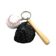 thumbnail image 6 of Baseball Keychain, 2Pcs Baseball Key Holders Three-dimensional Pendant Decorations Creative Keychain Toy Home Storage, 6 of 7