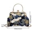 thumbnail image 2 of Jiibva Crane Pattern Clutch with Chain Chinese Style Crossbody Bag Women's Evening Bag for Wedding Banquet Party Prom Events, 2 of 7