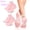 Pink 2pairs, variant on [Moisturizing Foot Mask]1/2 Pair Silicone Moisturizing Socks,  Foot Care Socks for Dry Cracked Skin, Reusable Elastic Gel Socks for Foot Hydration & Repair