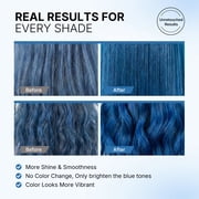 Karseell Blue Hair Color Depositing Mask, Deep Conditioner Treatment Intensely Hydrating, Refreshes Color & Tone 500ml/16.9oz