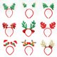 thumbnail image 3 of Muñeco de nieve, Papá Noel, reno, diademas navideñas para adolescentes, adultos, mujeres, niños, accesorios, tocados, adornos navideños, 3 of 4