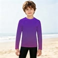 thumbnail image 2 of JAJAHO Girls Boys Rash Guard Swim Shirt For Kids 3-14Y Raglan Long Sleeve Sun Protection Shirts Athletic Rashguard, 2 of 6