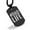 Black, variant on Stainless Steel #DadLife Dog Tag Pendant Necklace