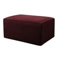 thumbnail image 2 of Otomano - Cojín para Reposapiés Almohada de Apoyo para Escritorio de Oficina, Viaje en , Automóvil, Campamento, , Adultos Rojo vino Macarena Cubierta de puf otomano, 2 of 8