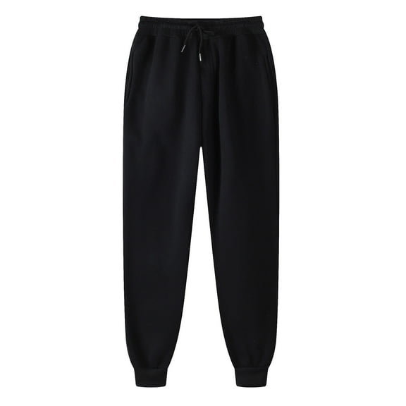 QIJUNTUO ​Plus Size Women's Loose Fit Athletic Sweatpants High Elastic Waist Comfort Jogger Pants Casual Lounge Wear​ Black