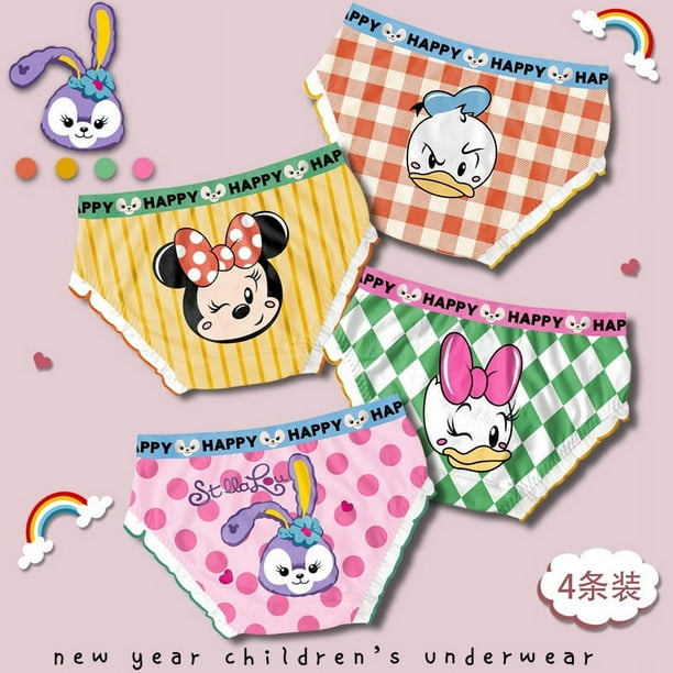 Ropa interior Kawaii Sanrio para ninas 4 piezas Hello Kitty Kuromi Cinnamoroll bragas de dibujos animados ropa interior ajustada juguetes Y2K Bodega Aurrera en linea