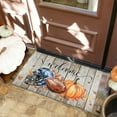 thumbnail image 4 of Fall Football Door Mat Outdoor Entrance Rug Non-Slip Pumpkin Front Door Mats Fall Decorations for Home Low-Profile Autumn Welcome Doormat for Indoor Outdoor Thanksgiving Decor 17"x30", 4 of 6