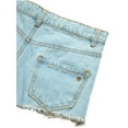 thumbnail image 6 of Jessica Simpson Girls' Vintage Wash Crochet Pocket Denim Short, Sizes 7-16, 6 of 7