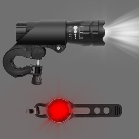 Best Bike Light LED Bike Light Set Headlight and Taillight, Easy to Mount Headlight and Taillight with Quick Release System - Best Front and Rear Cycle Lighting for All Bikes ()