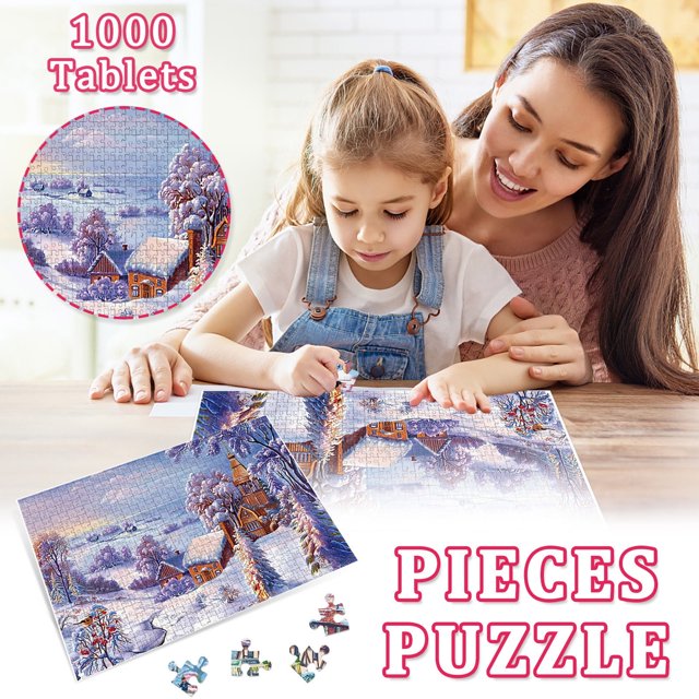 1000 grandes regalos de Navidad para adultos y niños Regalos para niños Ofertas de Navidad Rompecabezas Regalos de festival Regalos de invierno Ofertas de Navidad Rompecabezas virtuales Navidad