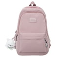 thumbnail image 2 of Bolso Mochilas casuales Mochila de mujer de gran capacidad Simple para deportes al aire libre (rosa), 2 of 8