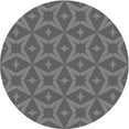 thumbnail image 1 of Ahgly Company Tapis d'Intérieur Ronds Transitionnels Gris Gray Lavables à la Machine, 6 Pieds Rond, 1 of 7