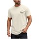 thumbnail image 1 of Camisetas de Manga Larga para las Mujeres de Ajuste Suelto Frontal Pequeño Estampado Superior, Camiseta de Cuello Redondo para Primavera Verano, 1 of 7