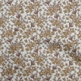 thumbnail image 1 of oneOone Georgette Viscose Brown Fabric Florals Craft Projects Decor Fabric Printed By The Yard 42 Inch Wide, 1 of 4
