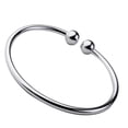 thumbnail image 4 of Tono Pteado Hombres Mujeres Brazalete Abierto Pulseras Brazalete Muñequera Extremo de Hugo Pulsera del brazalete, 4 of 9