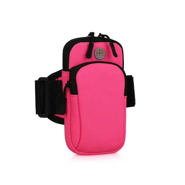 Xingzhi Téléphone Poche de Bras Étanche Housse Réglable Femmes Accessoires de Plein Air Sacs de Brassard Résistant aux Chocs Exercice de Remise en Forme Rose Rouge