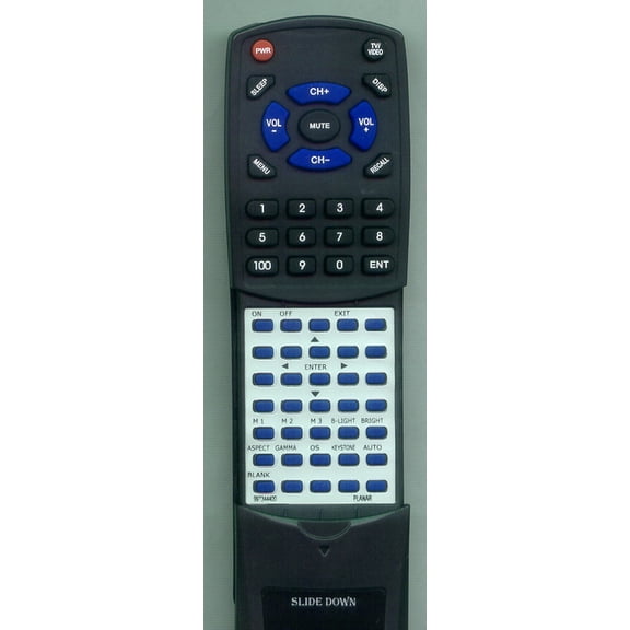 Replacement Remote for PLANAR 997-3444-00, 997344400, RT997344400, PD7130, PD4010, PD7150