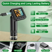 BEBANG 8X-32X Digital Microscope for Adults Kids, 1080P Portable Digital Microscope with 2Screen, 32GB