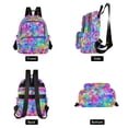 thumbnail image 4 of FORMRS Mini Backpack Purse for Women Quilted Travel Daypack Casual Shoulder Bag, Vibrant Geometric Pattern, 4 of 7