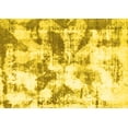 thumbnail image 1 of Ahgly Company Machine Washable Indoor Rectangle Abstract Yellow Modern Area Rugs, 8' x 12', 1 of 4