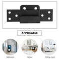thumbnail image 4 of OULII 1 Set Door Install Brackets Heavy Duty Security Brackets Stainless Steel Black for Home, 4 of 7