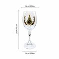 thumbnail image 3 of Christmas Tree Holiday Stemware 12oz, Wine Glass with Smooth 2D Print, Festive Xmas Party Table Decor & Hostess Gift for Wine Lovers & Family, 3 of 4