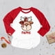 thumbnail image 4 of Camiseta personalizada de ciervo y muñeco de nieve para niños, nombre personalizado, ropa de Navidad para niños, camisetas de raglán, atuendos de fiesta para niñas, camisas para niños, 4 of 5