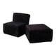 thumbnail image 3 of Sofá Cama M&E MUEBLES Fernanda Negro Con Taburete, 3 of 13