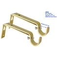 thumbnail image 2 of MERIVILLE Set of 2 Gold Curtain Drapery Rod Bracket for 3/4" Rod, Adjustable, 2 of 4
