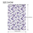 thumbnail image 3 of Pofeuu Lavender Flowers Print Travel Document Organizer Passport Holder Men Women for Family (6.5 in x 4.5 in),Wallet Holder Credit Card Clutch Bag Case, 3 of 5
