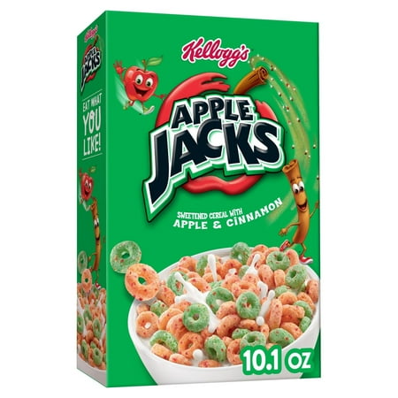 Kellogg's Apple Jacks Original Breakfast Cereal, 10.1 oz Box