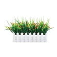 thumbnail image 1 of Valla en maceta flor artificial tela de simulación flor hogar boda decoración floral falsa, blanco y rojo Sweethay HA7817-03B, 1 of 5