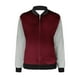 thumbnail image 4 of Chaquetas y abrigos casuales sin capucha de manga larga para mujer Sudadera holgada de manga larga con cremallera Chaqueta informal de béisbol de punto grueso Chaqueta de poliéster para mujer, 4 of 5